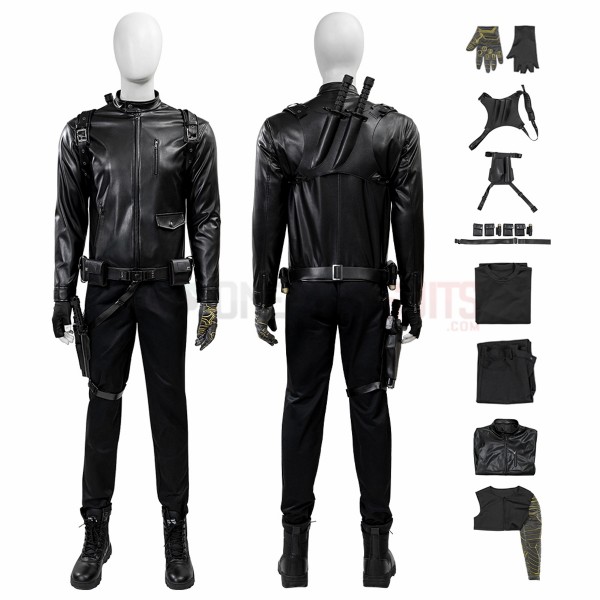 Thunderbolts Cosplay Costumes Winter Soldier Black Suits Top Level