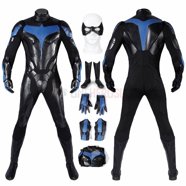 Titans Dick Grayson Cosplay Costumes The Season 1 Nightwing Cosplay Suit