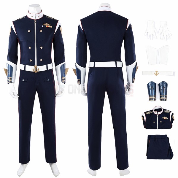 Vought Rising Cosplay Costume Torpedo Blue Suit