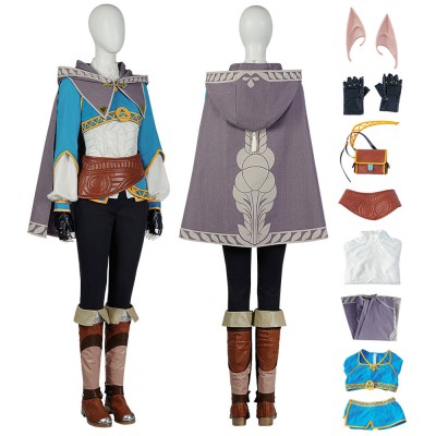2023 Princess Zelda Cosplay Costumes Tears of the Kingdom Top Level Suits