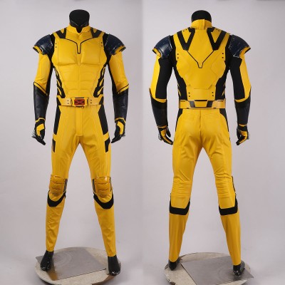 [Ready To Ship - Male Size L] 2024 Wolverine Logan Cosplay Costume Removable Sleeves Suit