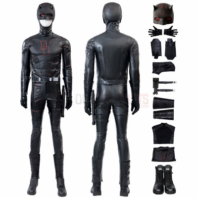 2025 Daredevil Black Cosplay Costumes Matt Murdock Suits Top Level