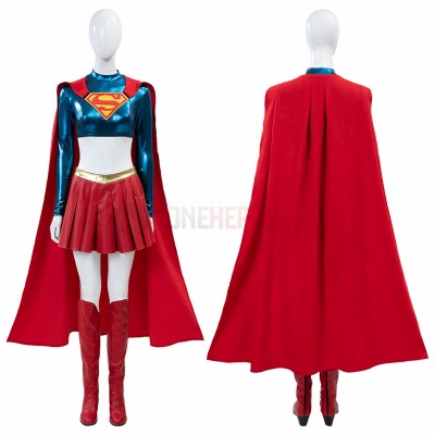 2025 Kara Zor-El Cosplay Costumes Leather Top Level Suits
