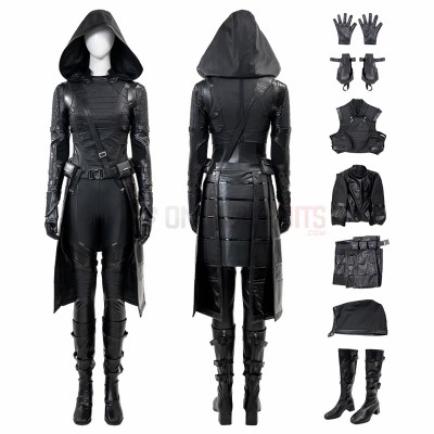 2025 Thunderbolts Cosplay Costumes Ghost Black Leather Top Level Suits