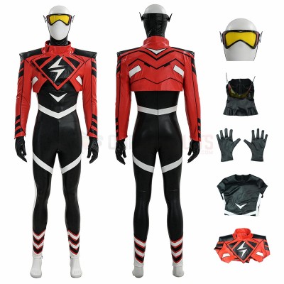 Absolute Wally West Cosplay Costumes Red Top Level Suits