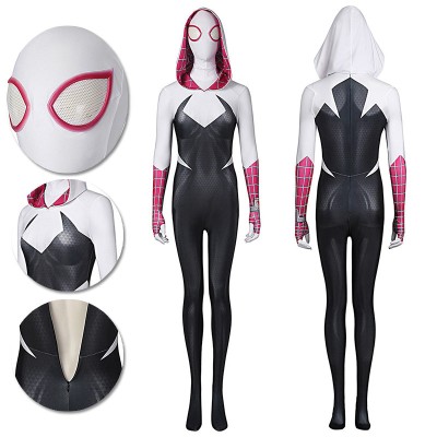 Across The Spider-Verse Gwen Cosplay Costume Gwen Spandex Suit