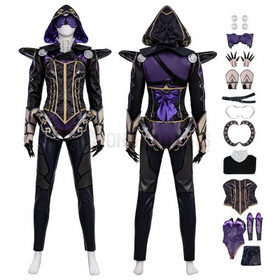 Apex Ash Cosplay Costumes Ash Laced Lethality Skin Top Level Suits