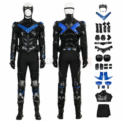 Arkham Knight Nightwing Cosplay Costumes Nightwing Top Level Suits