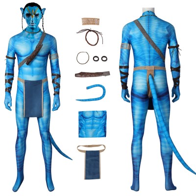 Avatar 2 The Way of Water Cosplay Costume Jake Sully Spandex Bodysuit