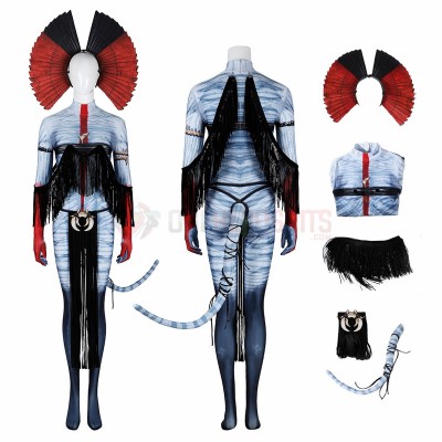 Avatar Fire and Ash Cosplay Costume Varang‌ Spandex Bodysuit