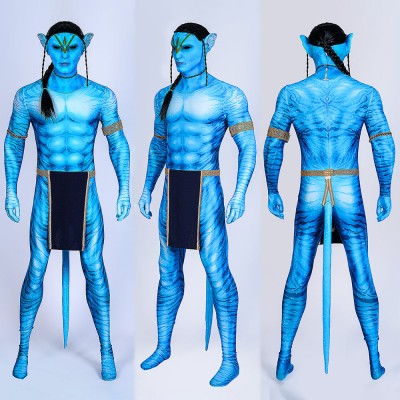 Avatar The Way of Water Jake Sully Cosplay Costumes Cotton Suits