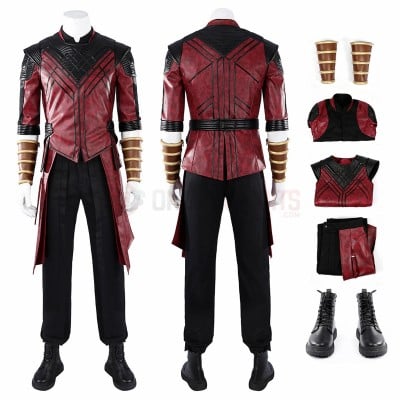 Avengers Doomsday Cosplay Costume Shang-Chi Red Leather Suit