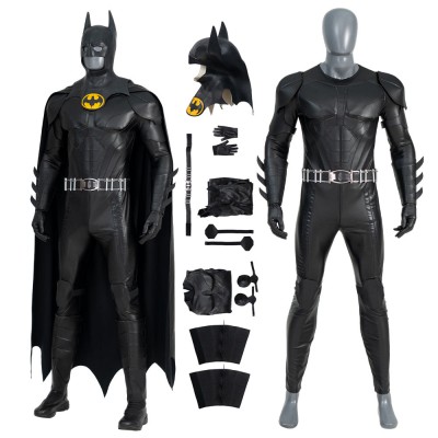Bruce Wayne Michael Keaton Cosplay Costumes 2023 Barry Allen Top Level Suits