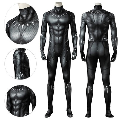 Black Panther Suit 3D Printed T'challa Bodysuit
