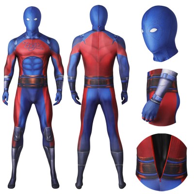 Black Adam Cosplay Costumes Atom Smasher Spandex Bodysuit