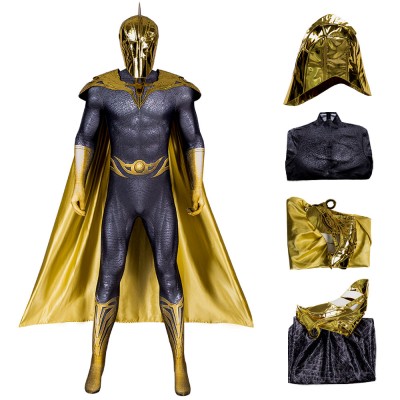 Black Adam Cosplay Costumes Doctor Fate Cotton Jumpsuits