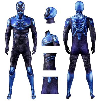 Blue Beetle Cosplay Costume Jaime Reyes Spandex Bodysuit