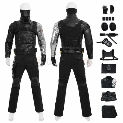Captain America 2 Cosplay Costumes Winter Soldier Top Level Suits