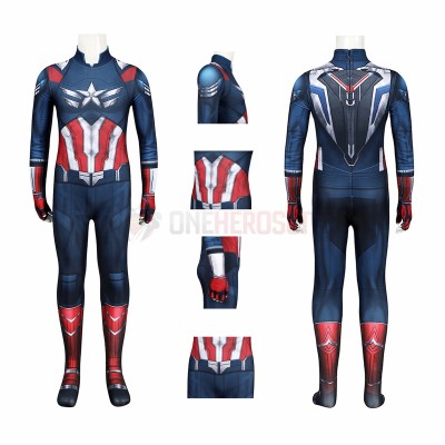 Captain America Brave New World Cosplay Costumes Captain America Halloween Suit