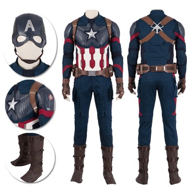 Captain America Cosplay Costumes Endgame Movie Level Suits