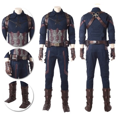 Captain America Cosplay Costumes Infinity War Movie Level Cosplay Suits
