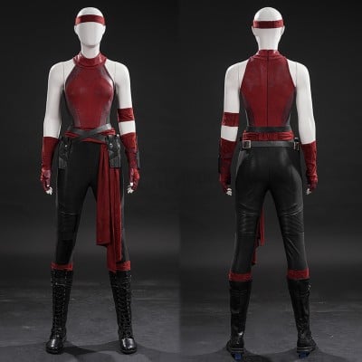 Daredevil Born Again Season 3 Cosplay Costumes Elektra Red Top Level Suits