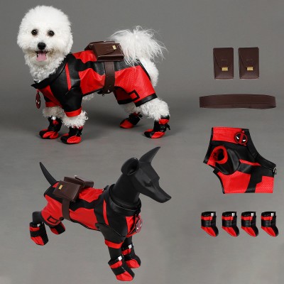 Deadpool & Wolverine Dogpool Cosplay Costume Deadpool Dog Suits