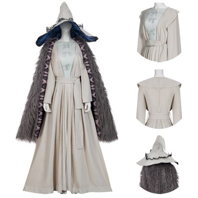 Elden Ring Ranni Cosplay Costumes With Hat Halloween Dress Up Suit