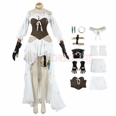 FF14 480HQ Cosplay Costume Ishgard Healing White Suit