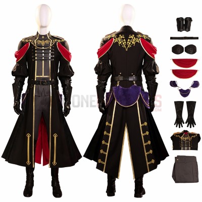 FF7EC Cosplay Costumes Sephiroth Shinra Formal Uniform Top Level Suits