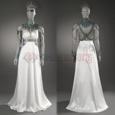 Final Fantasy VII Rebirth Cosplay Costumes Aerith Tifa Yuffie Loveless Rosa White Suits