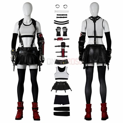 Final Fantasy VII Remake Cosplay Costumes Tifa Lockhart Suits Top Level