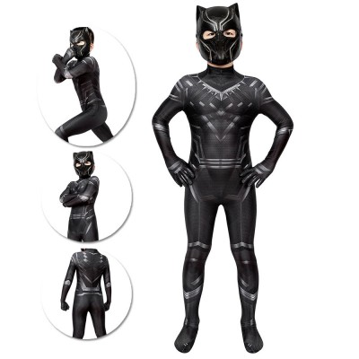 Gift For Boys Black Panther Cosplay Suit HQ Printed Costumes