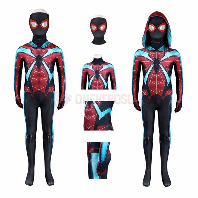 Gifts For Kids Spider-Man 2 Evolve Suit Miles Morales Cosplay Bodysuit