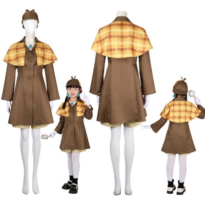 Girls Halloween Costumes Princess Peach Showtime Detective Peach Cosplay Suits