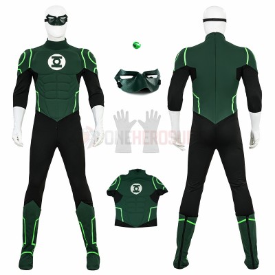 Green Lantern Cosplay Costumes Green Top Level Suits