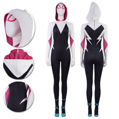 Gwen Stacy Cosplay Costumes Into The Spider Verse Spider Girl Gwen Suits