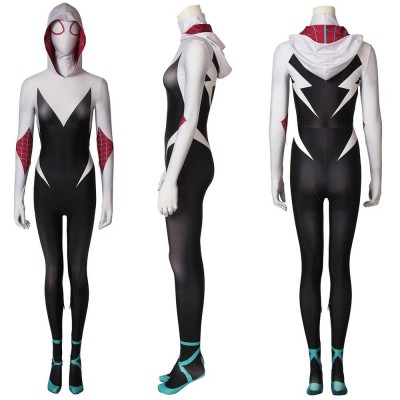 Gwen Stacy Suit Into the Spider-Verse Spider-Gwen Cosplay Costume