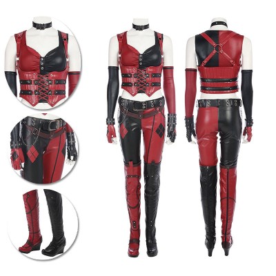 Harley Cosplay Costumes Bruce Wayne Arkham City High Quality Cosplay Suits