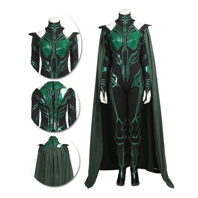 Hela Cosplay Costumes Thor Ragnarok Cosplay Suits Green Chest Version