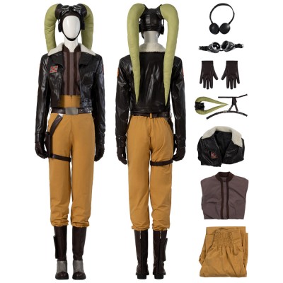 Hera Syndulla Cosplay Costumes Ahsoka Top Level Suits