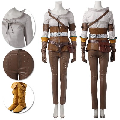 Hunt Cirilla Cosplay Costume of The Witcher 3 Wild Suit