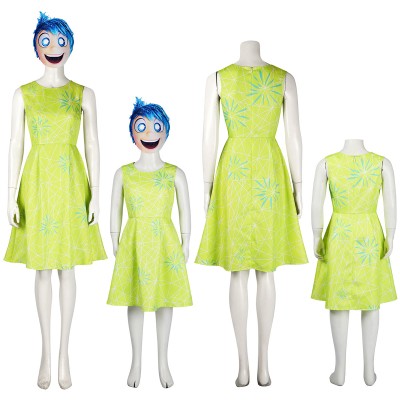 Inside Out 2 Joy Cosplay Costumes Girls Halloween Costumes