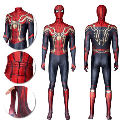 Iron Spiderman Cosplay Costumes Spiderman No Way Home Movie Level Suits