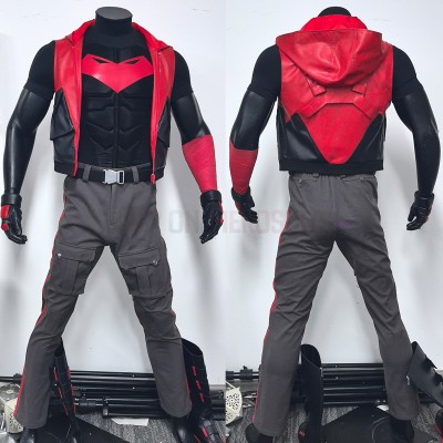 Jason Todd Rebirth Cosplay Costume Robin Red Suit