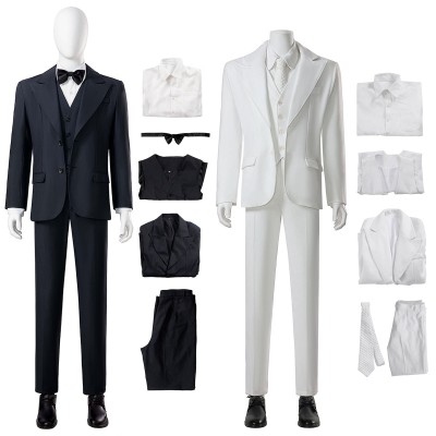 Jack Napier 2 Arthur Fleck Cosplay Costumes Black/White Suits