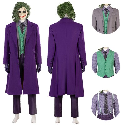 Jack Napier Cosplay Costumes Dark Knight Top Level Suits