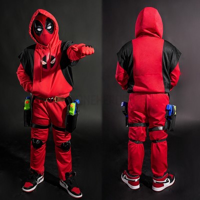 Kidpool Cosplay Costumes Kids Deadpool Hoodies Gifts For Kids