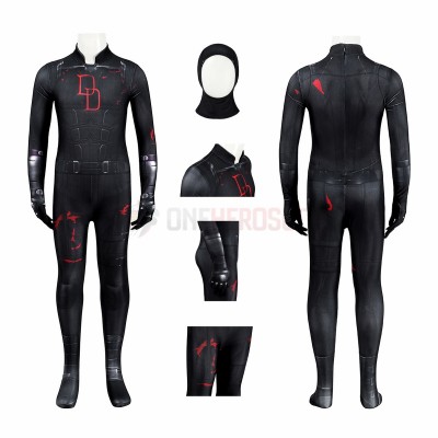 Kids Daredevil Matt Murdock Cosplay Costumes Daredevil Born Again S2 Halloween Suit