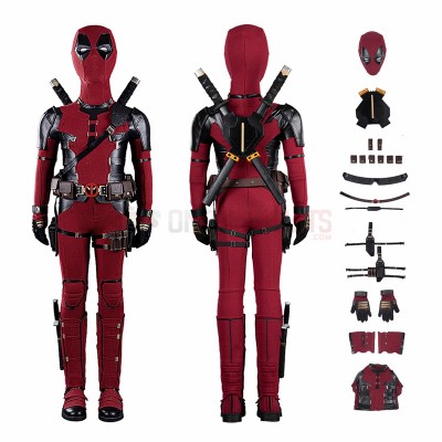 Kids Deadpool Cosplay Costumes Kidpool Leather Suits Top Level